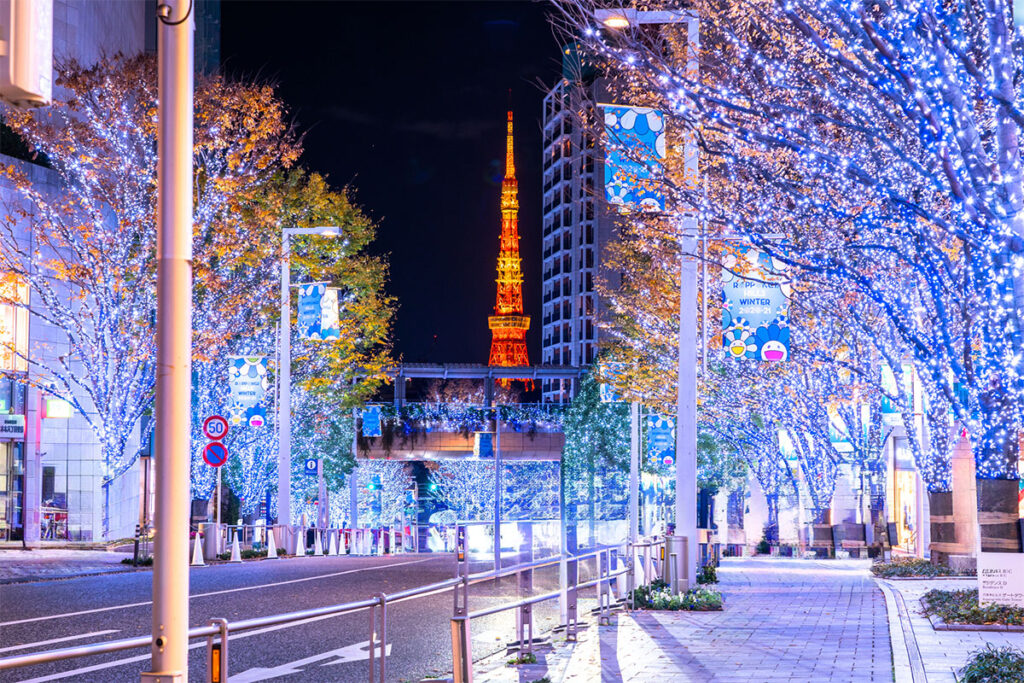 東京都 港区 麻布十番 ネクスト・アイズ|12月クリスマスもまじか六本木のクリスマスイルミネーション