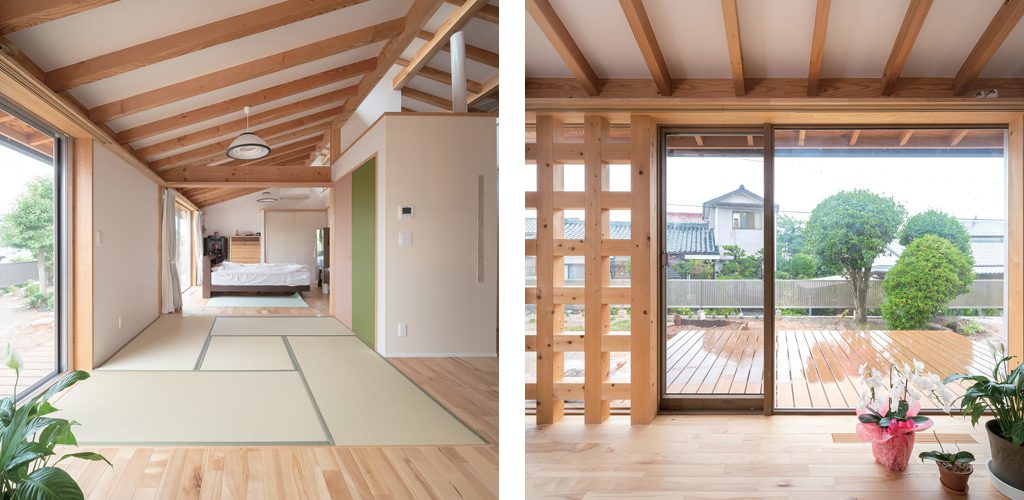 光と風が通る自然素材の平屋住宅　愛知県・名古屋市　Ｗ様邸